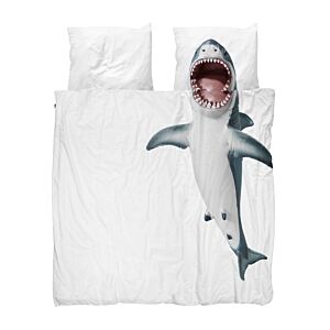 Snurk Shark!! dekbedovertrek-200x200/220 cm