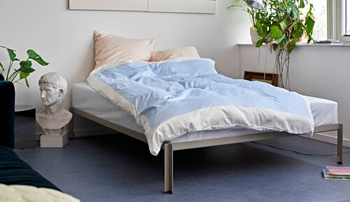 HAY Connect bed-160x200 cm-Warm Grey