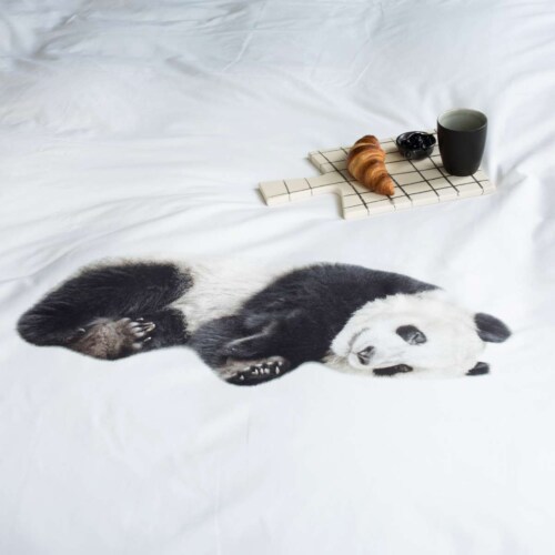 Snurk Lazy Panda dekbedovertrek-140x200/220 cm-Flanel