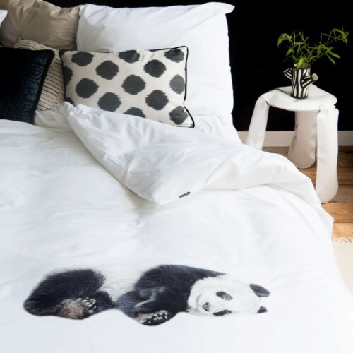Snurk Lazy Panda dekbedovertrek-140x200/220 cm-Katoen